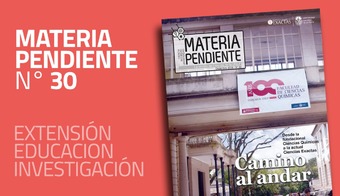 aviso que anuncia la salida de la revista, fondo rojo y vista de la tapa del número 30 aviso que anuncia la salida de la revista, fondo rojo y vista de la tapa del número 30
